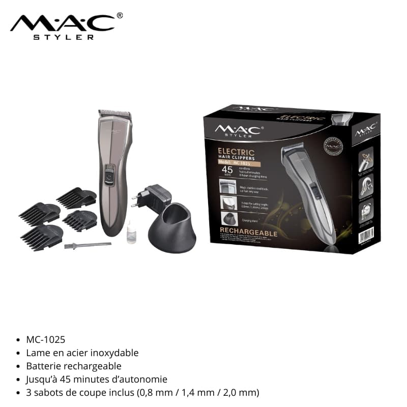 Tondeuse à cheveux rechargeable MC-1025 ماكينة حلاقة شعر قابلة لإعادة الشحن MC-1025 — vue 1