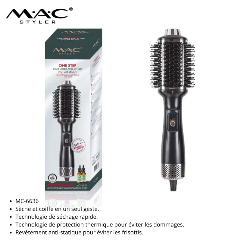 Brosse Sèche-Cheveux Coiffante MAC Styler MC-6636 فرشاة تجفيف وتصفيف الشعر MAC Styler MC-6636