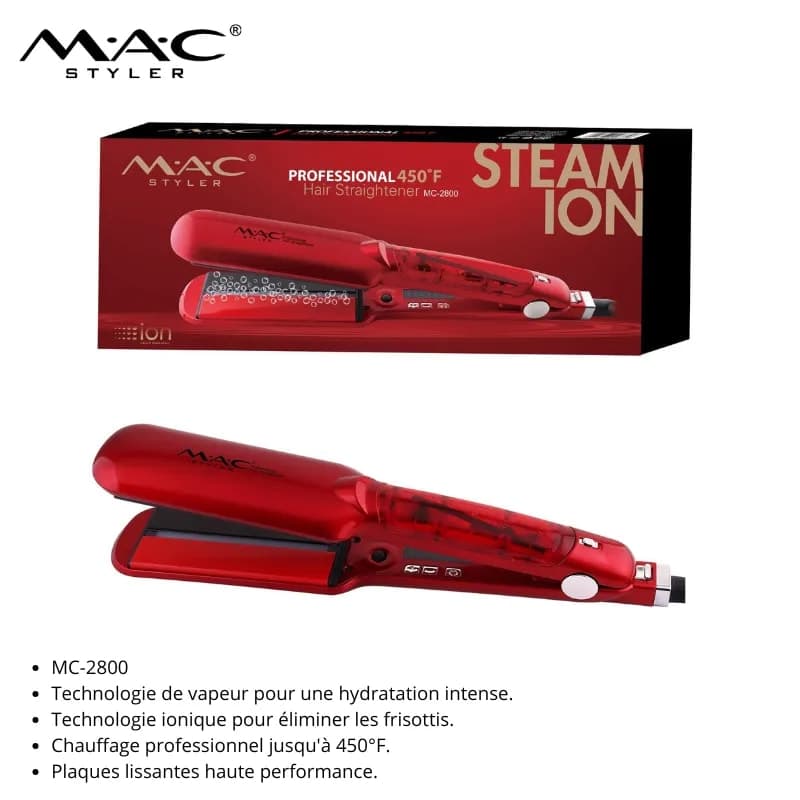 Lisseur Vapeur Rouge MC-2800 مكواة تمليس بالبخار حمراء MC-2800 — vue 1