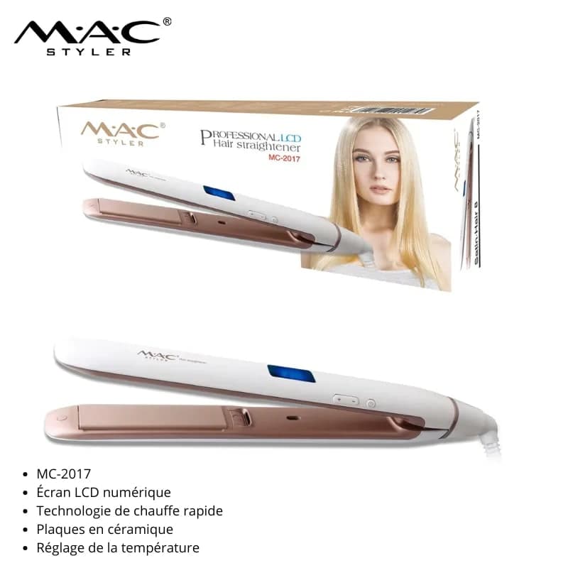 Fer à Lisser professionnel mc-2017 avec Écran LCD مكواة شعر احترافية mc-2017 مع شاشة LCD — vue 1
